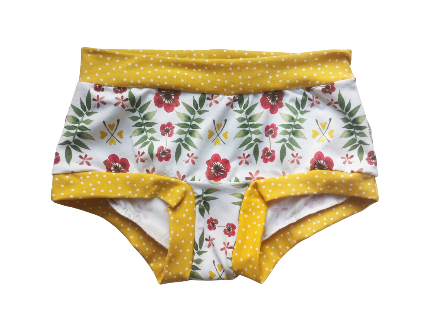 Folk Art White Organic Women's Boyleg or Brief Undies