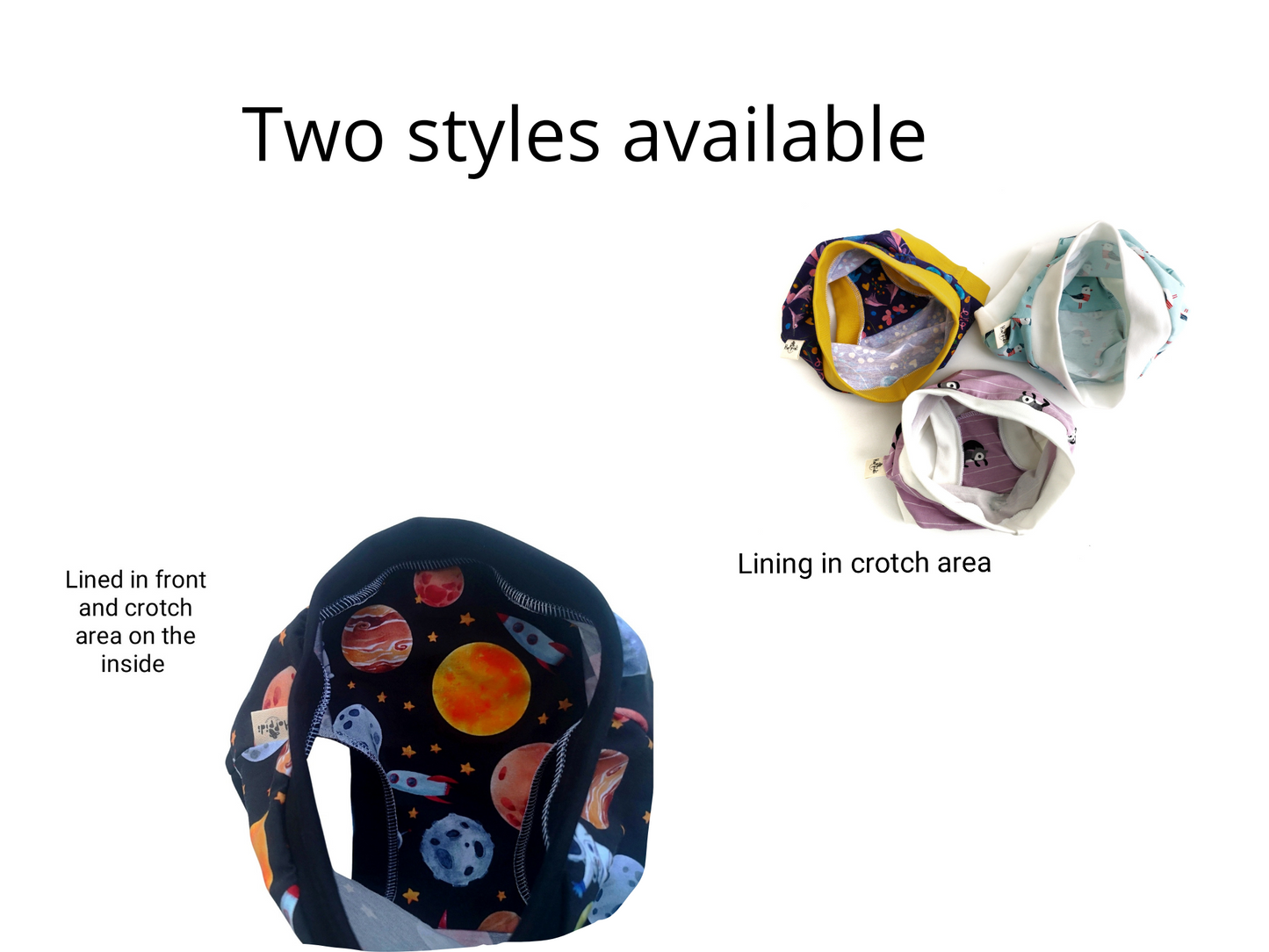 Puffy stars organic unisex kids undies