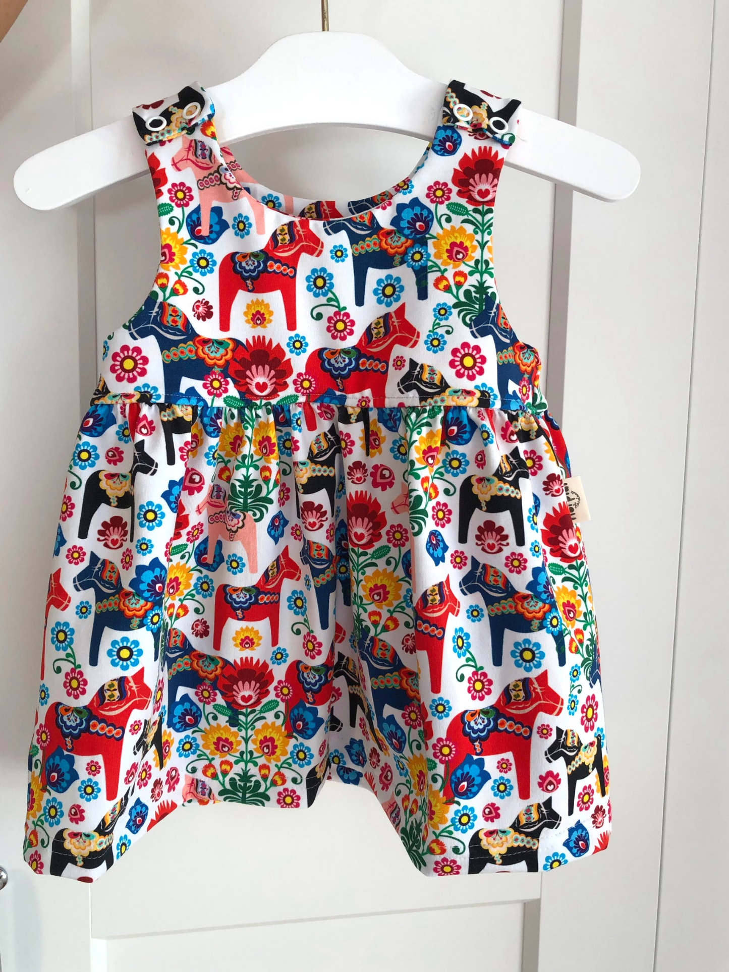 Dala horses romper dress