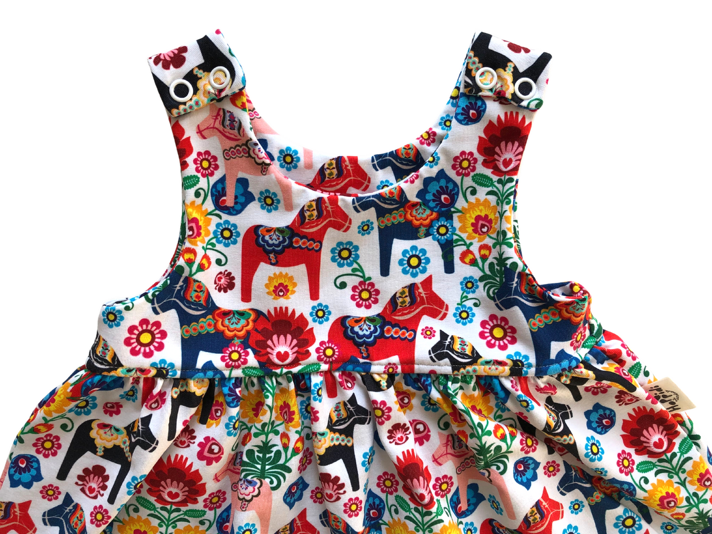 Dala horses romper dress