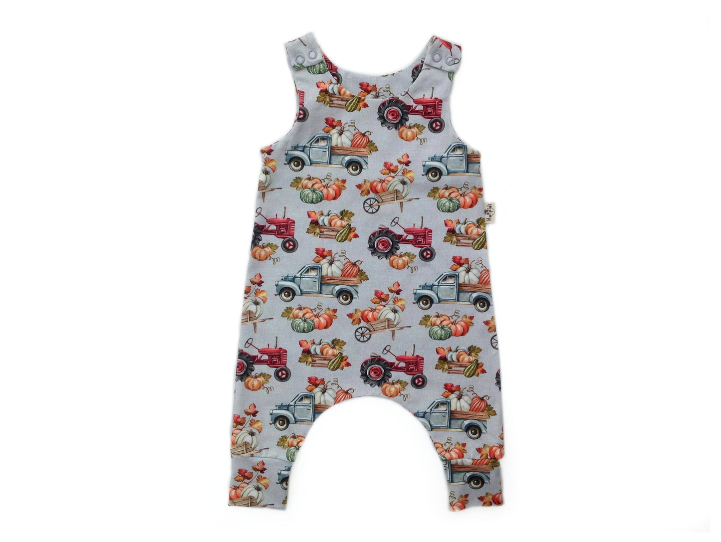 Pumpkin trucks harem romper