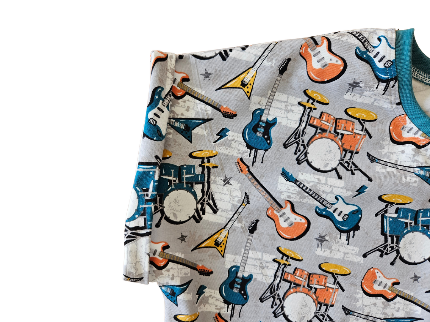 Guitars and drums classic or slouchy t-shirt