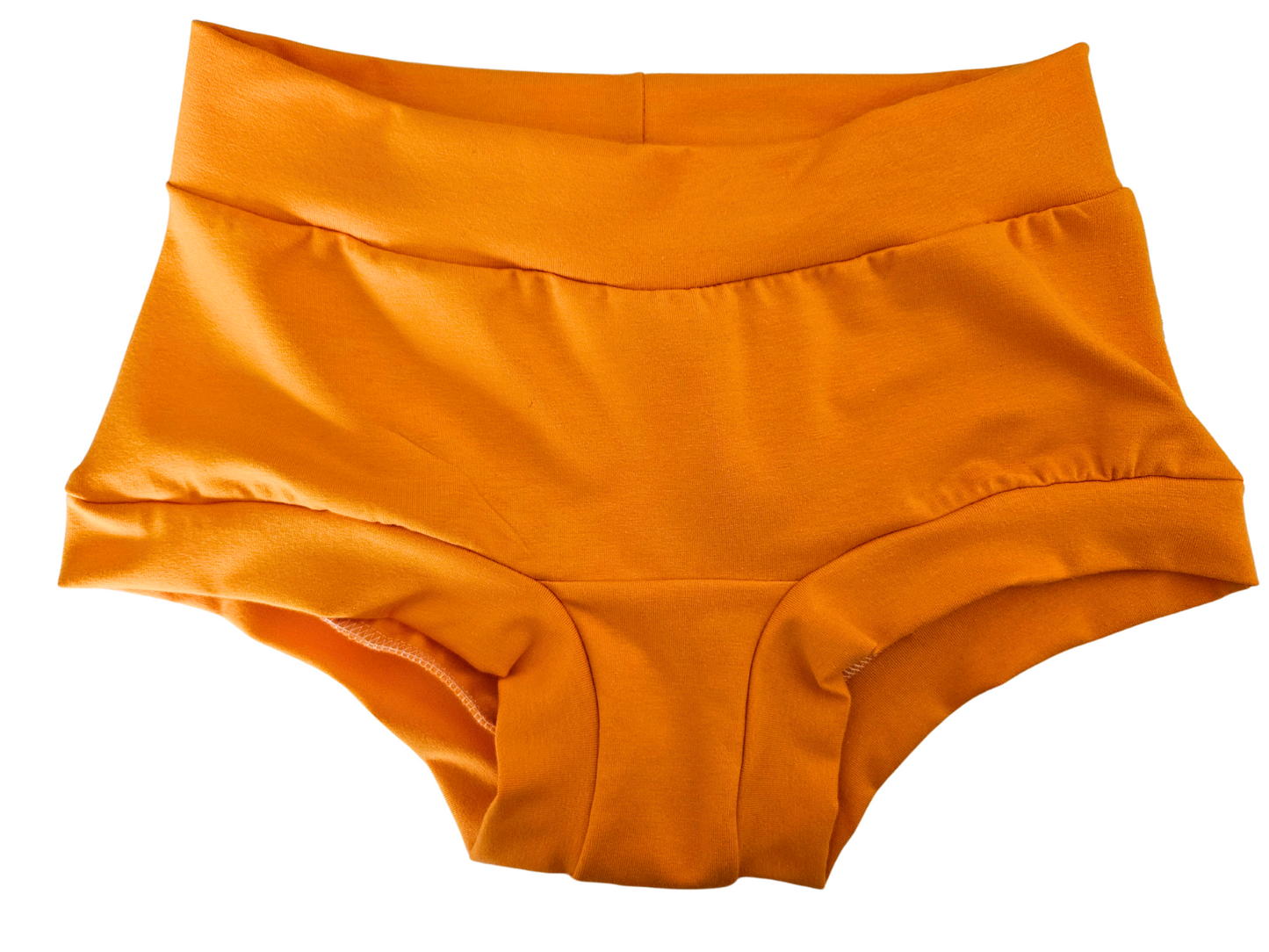 Orange organic women’s boyleg or brief undies
