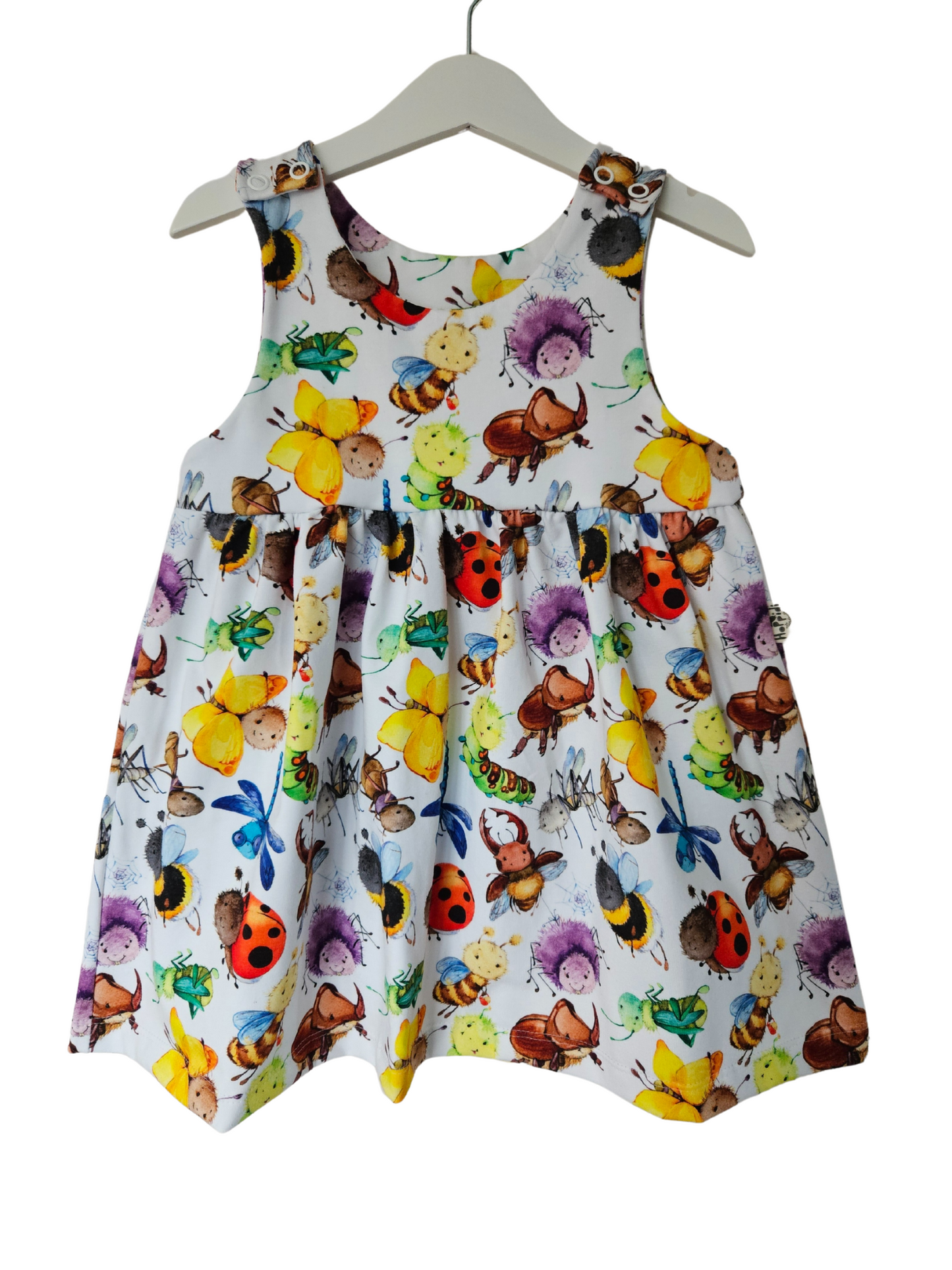 Cute insects and tiny crawlers romper dress