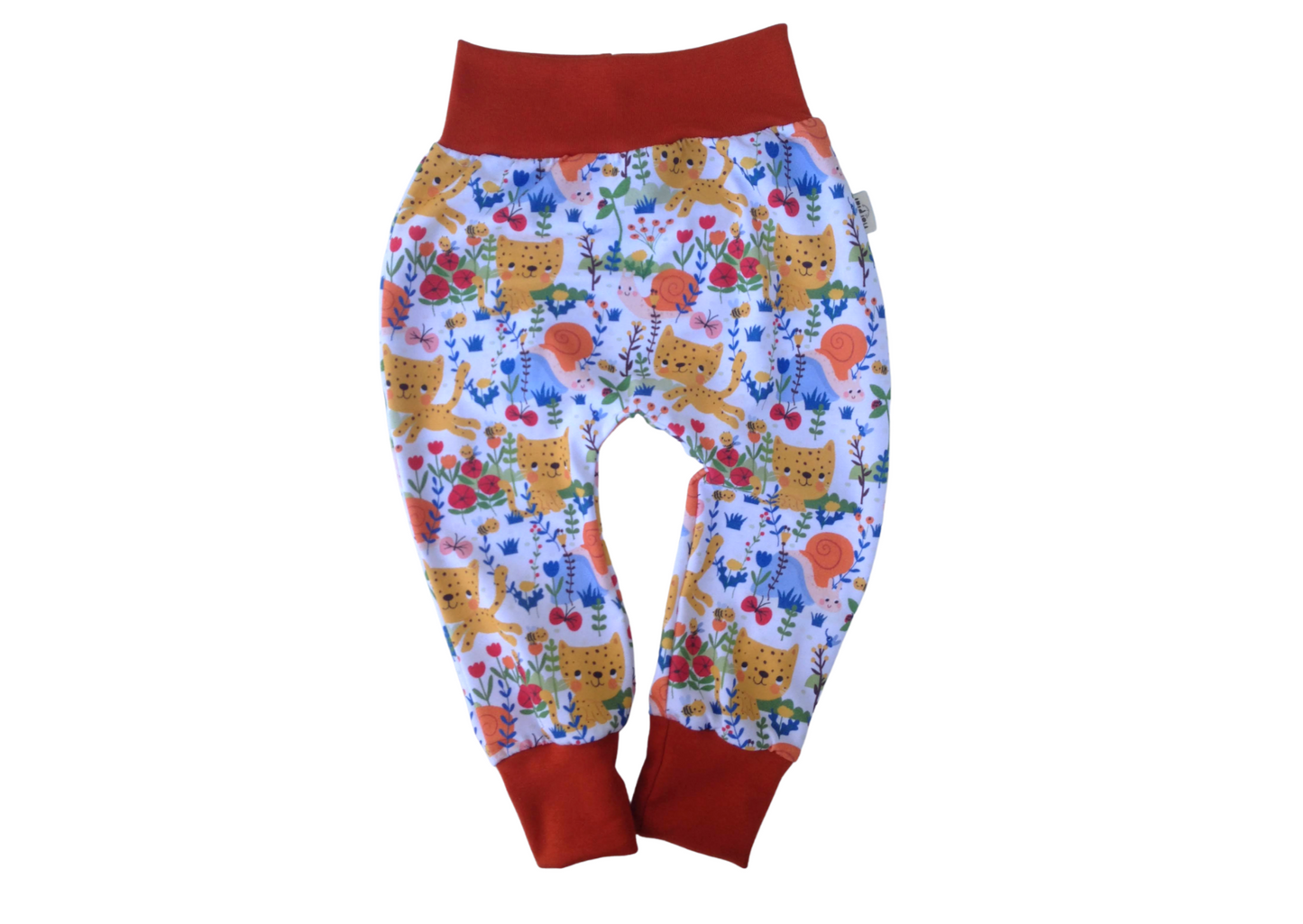 Leopard and Snail Harem Pants