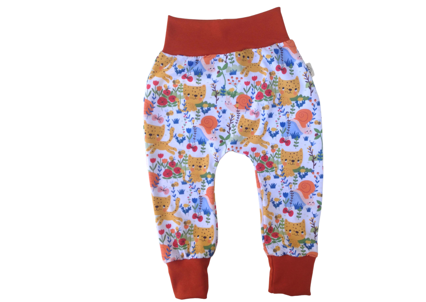 Leopard and Snail Harem Pants