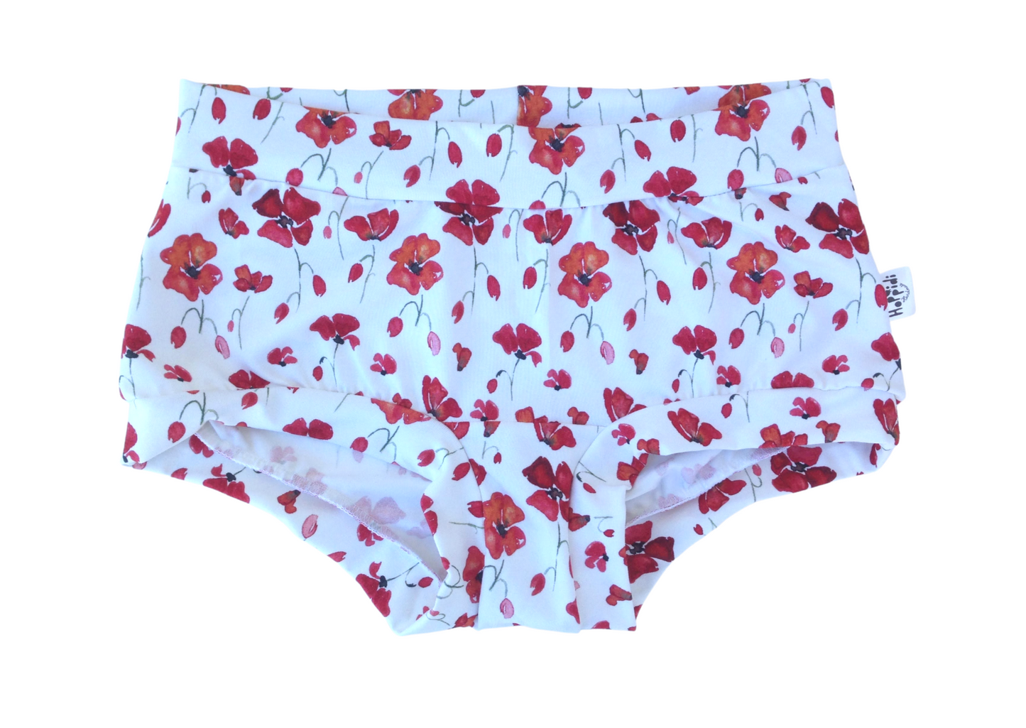 Red Poppy Flowers Organic Women's Boyleg or Brief Undies