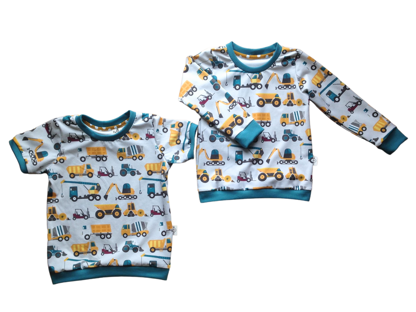 Construction Vehicles Crew Neck Sweatshirt