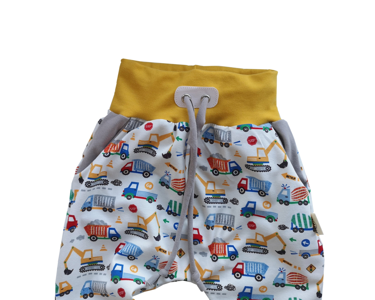 Under Construction Harem Pants with Pockets