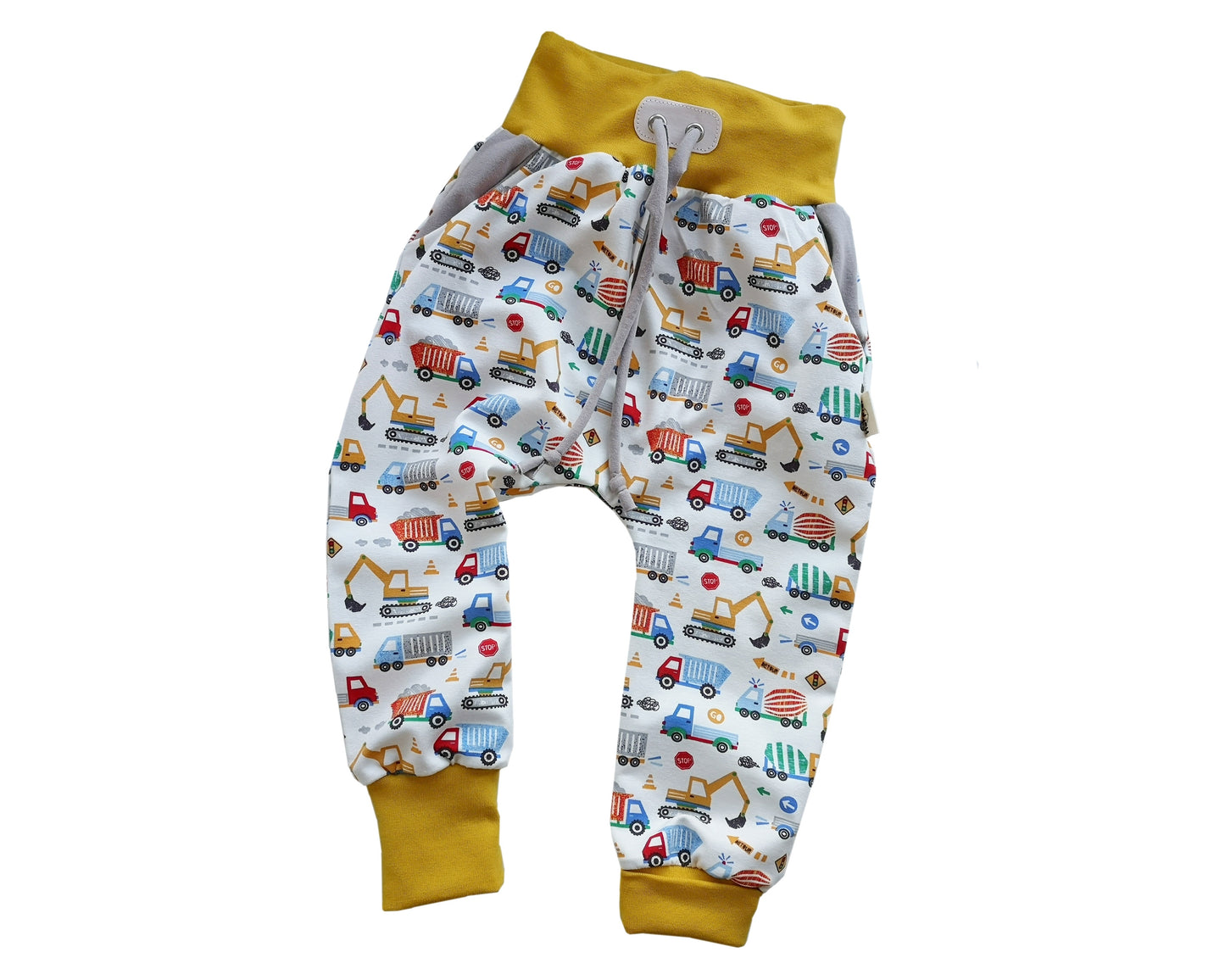 Under Construction Harem Pants with Pockets