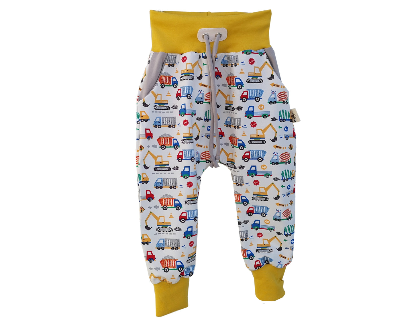 Under Construction Harem Pants with Pockets
