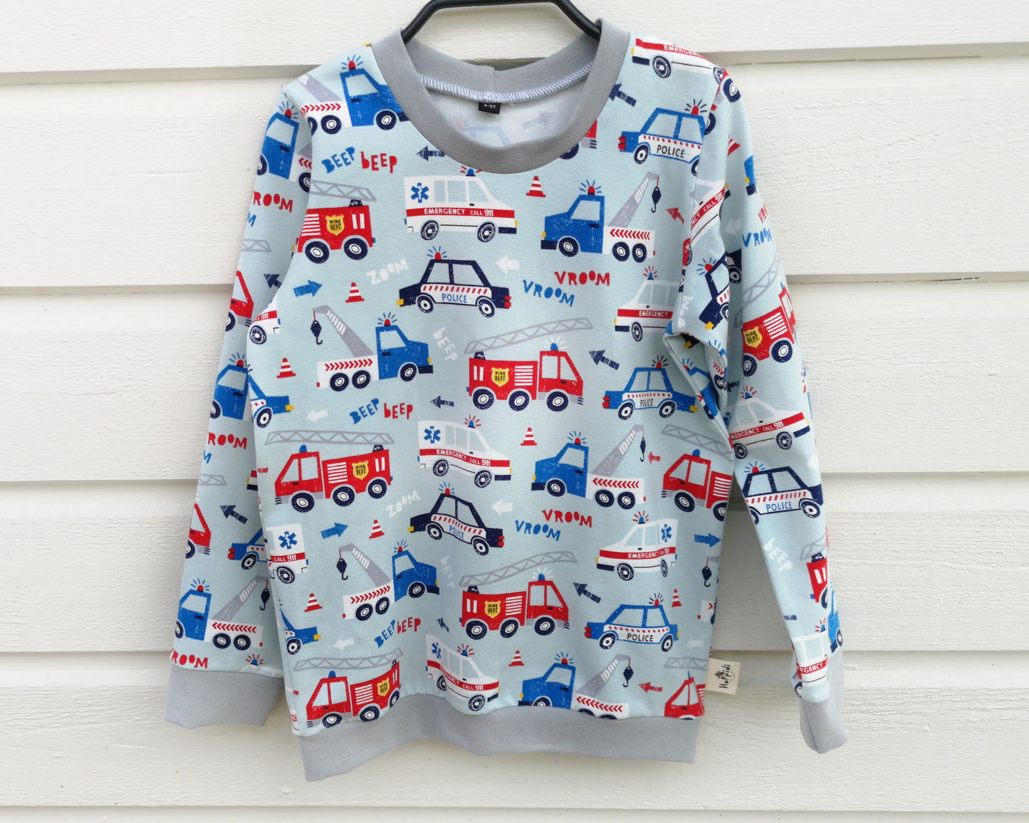 Emergency Vehicles Crew Neck Sweatshirt