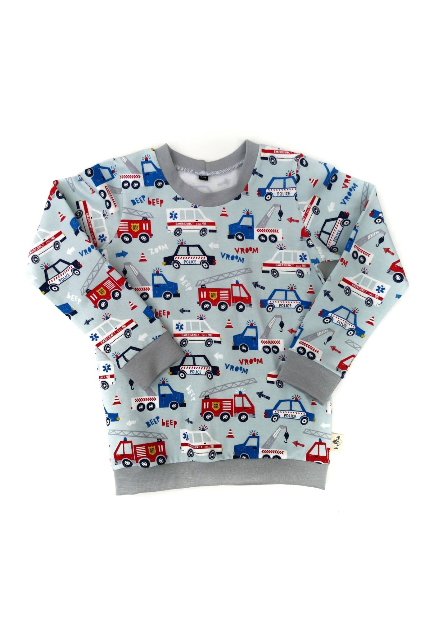 Emergency Vehicles Crew Neck Sweatshirt