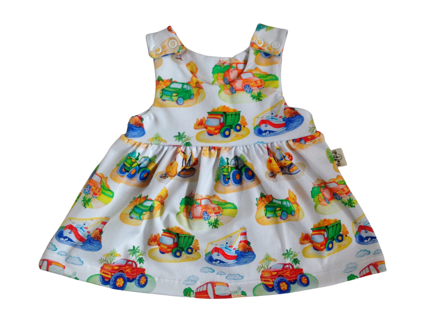 Bus, Digger, Tactor, Boat Romper Dress