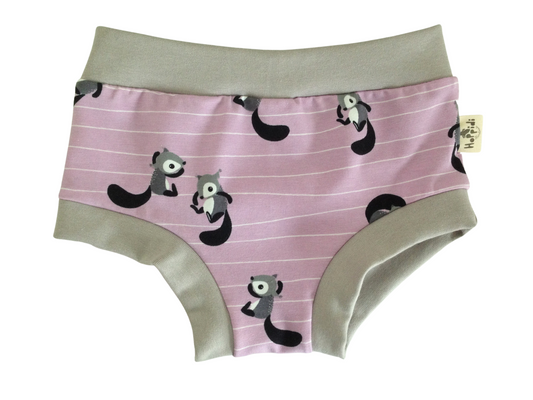 Squirrels organic unisex kids undies