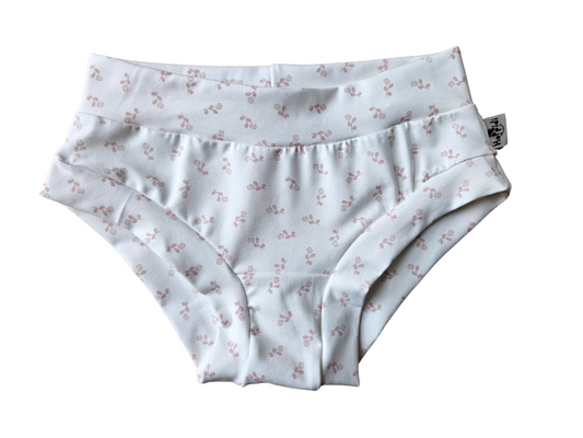 Women's brief panties with roses pattern