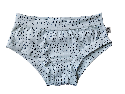 Ladies briefs underwear with raindrops pattern