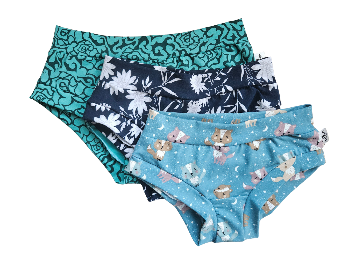 BRAND NEW PRINTS 3-pack organic brief or boyleg style undies SUBSCRIPTION AVAILABLE