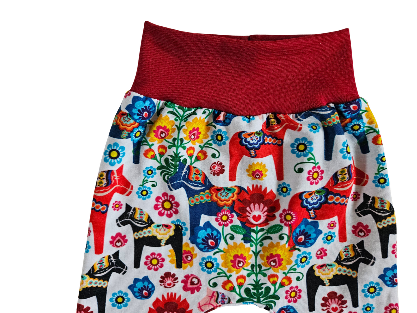3-6 months READY TO SHIP floral dala horses harem pants