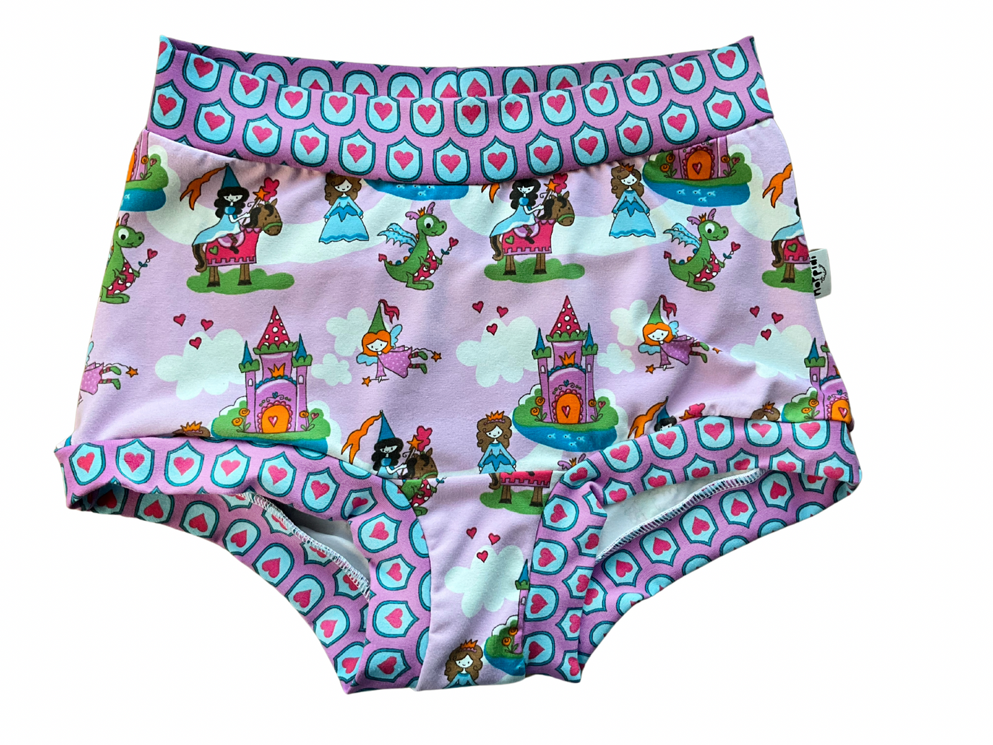 Fairytale high waisted organic women's boyleg or brief undies