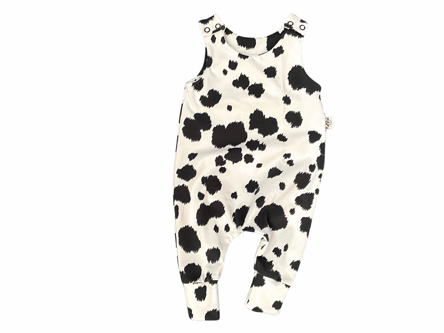 Baby romper with Dalmatian spots pattern