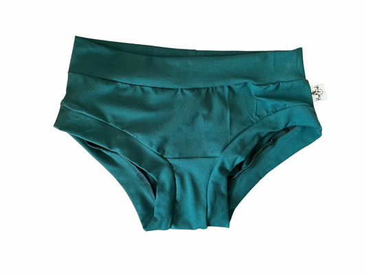 Emerald organic women’s boyleg or brief undies