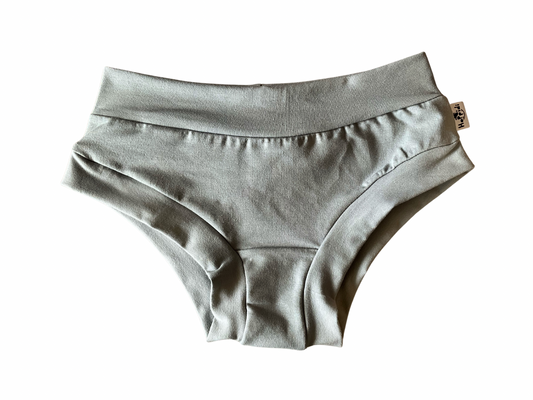 Uni grey organic women’s boyleg or brief undies