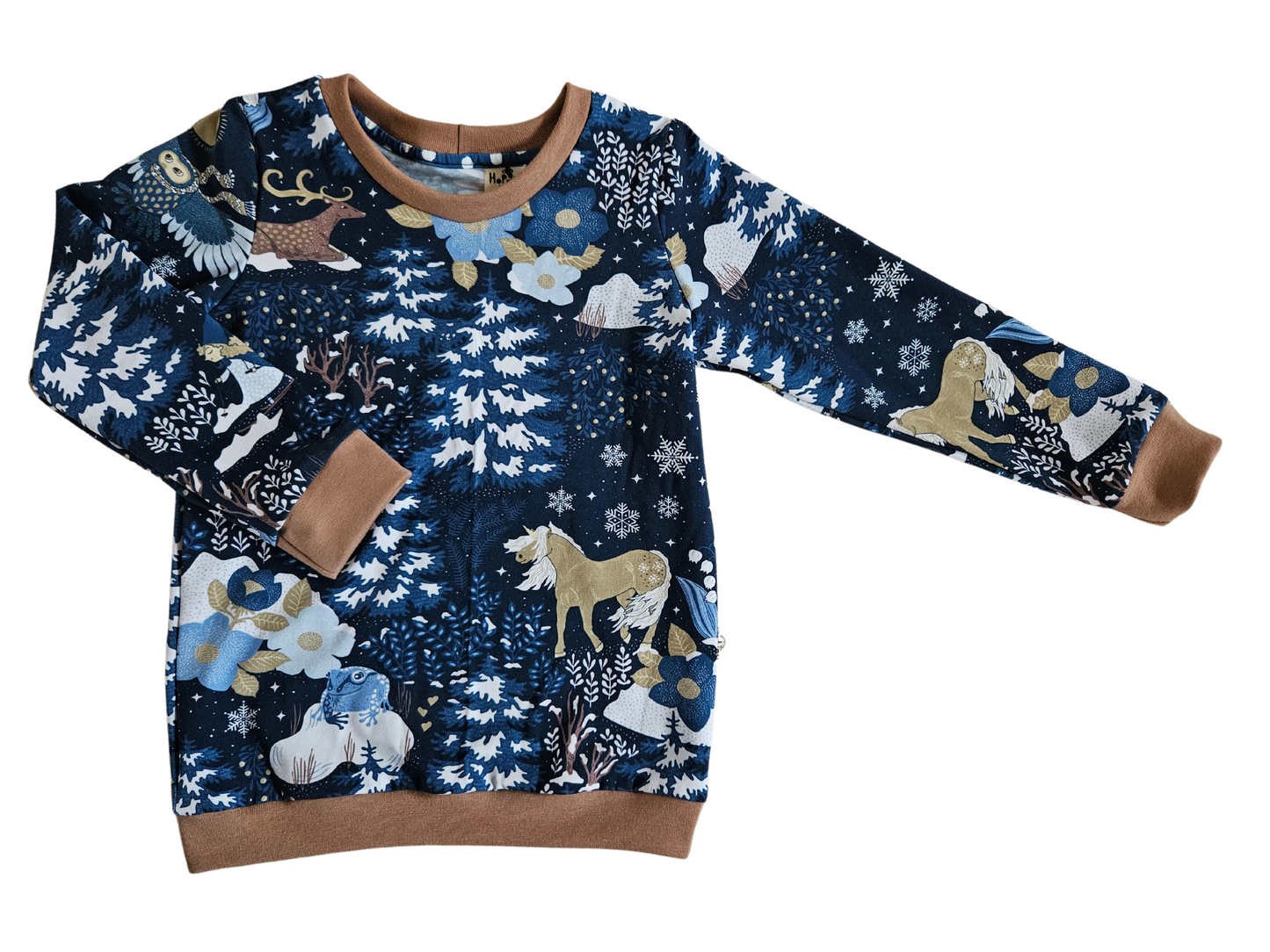 Kids size 3-4 years READY TO SHIP magic winter crew neck sweatshirt