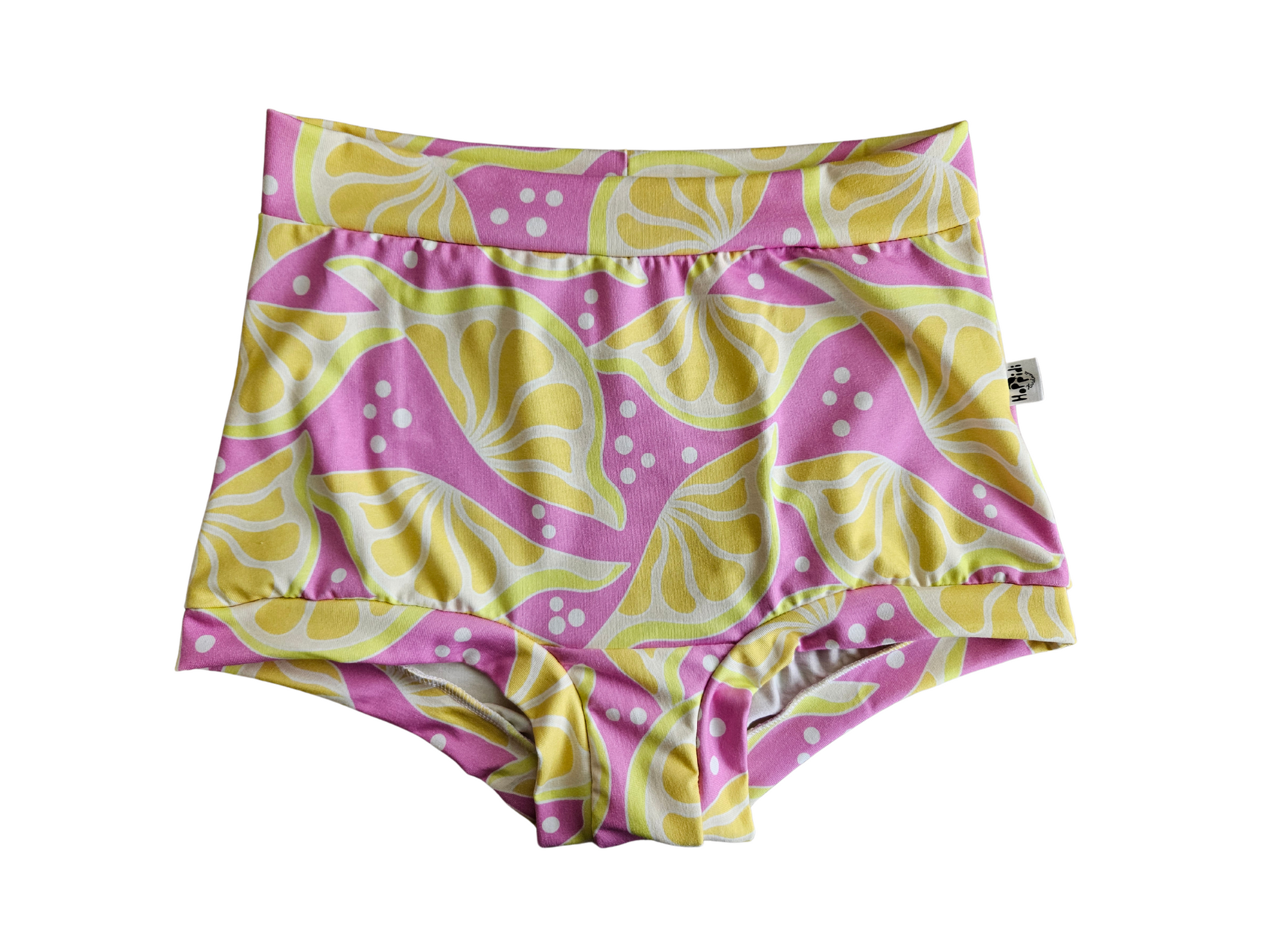 Women´s underwear with pink yellow lemons print