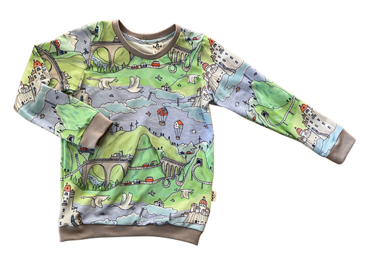 Size 5-6 years READY TO SHIP out and about crew neck sweatshirt