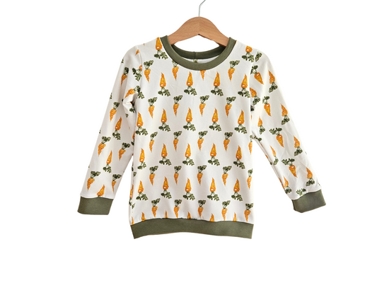 Size 2-3 years READY TO SHIP carrots crew neck sweatshirt