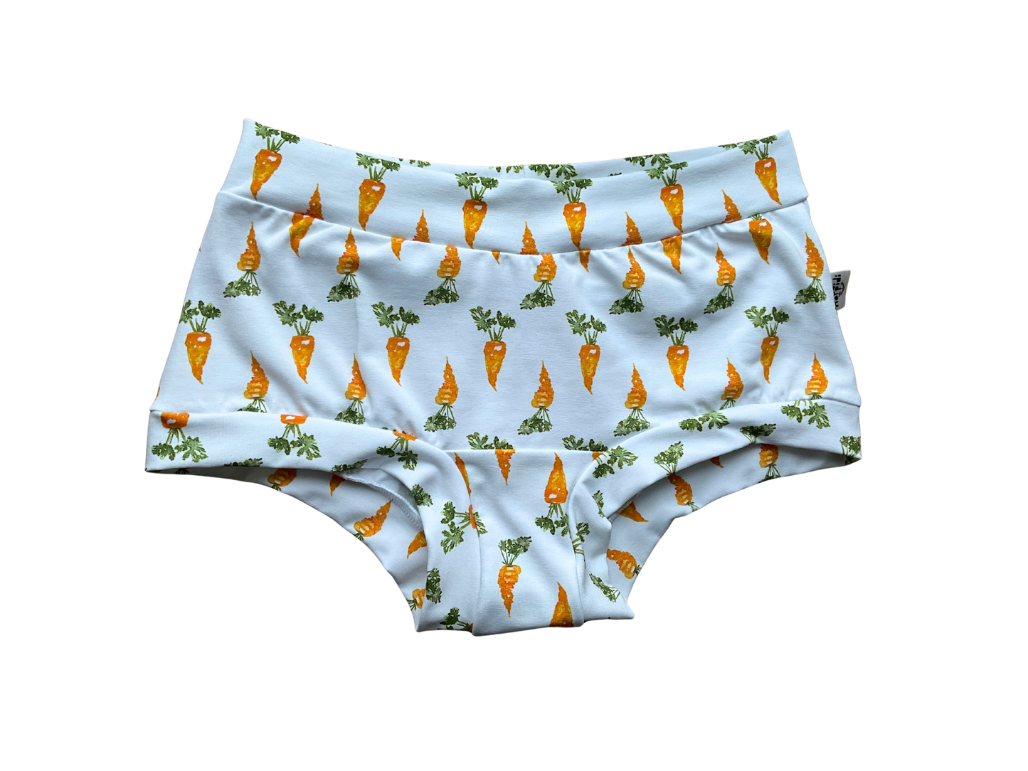 Carrots print organic women's boyleg or brief undies