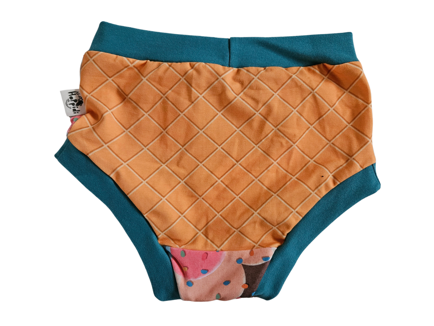 Size 12 years READY TO SHIP ice cream organic unisex kids undies