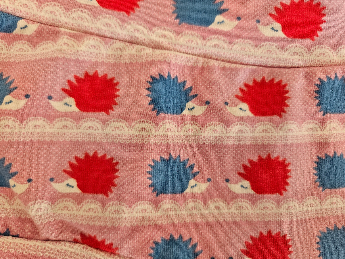 Retro hedgehogs organic women's boyleg or brief undies