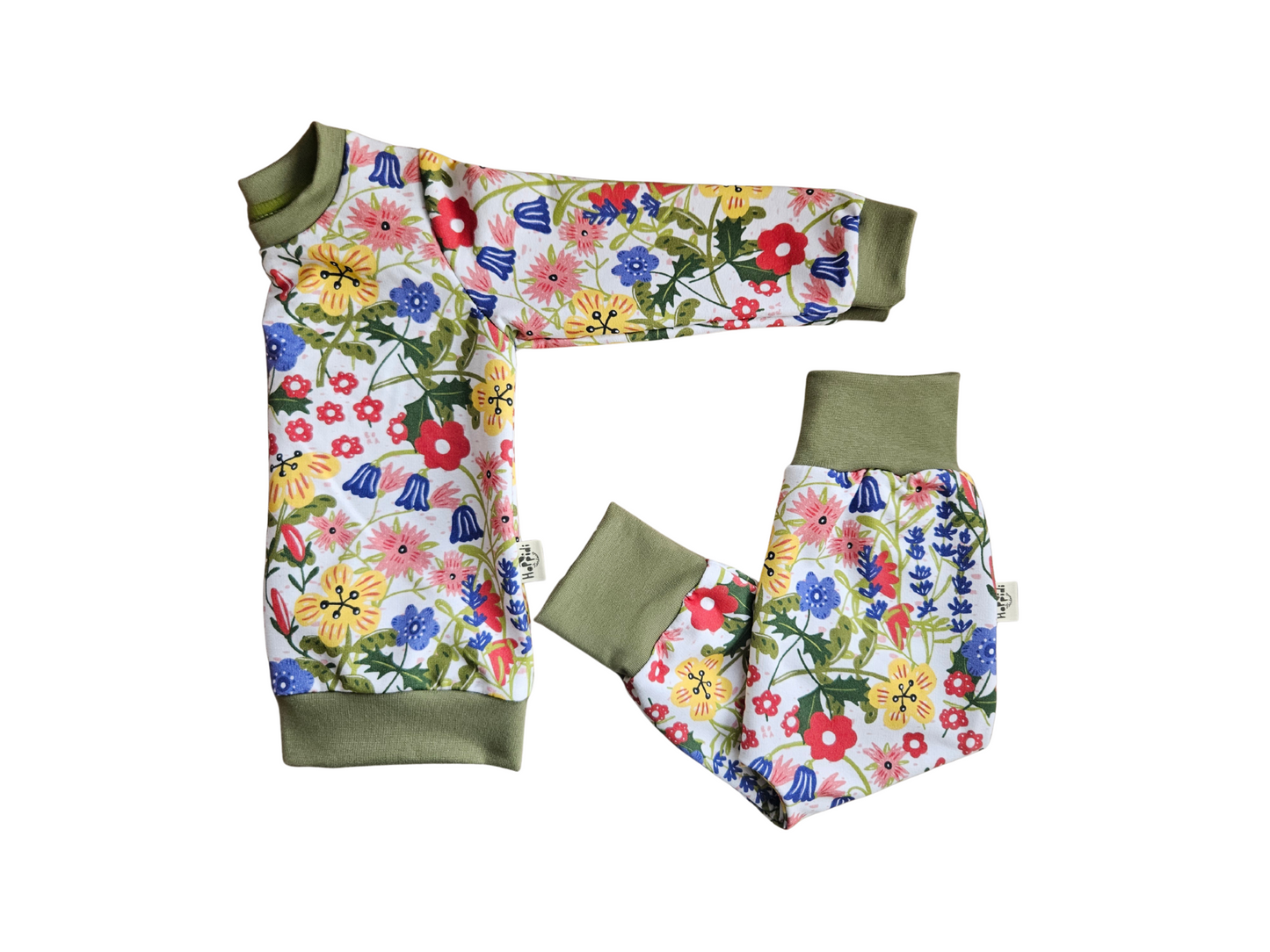Floral french terry lounge set