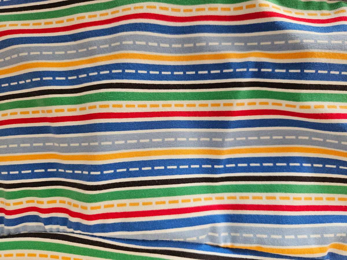Colorful stripes organic women's boyleg or brief undies