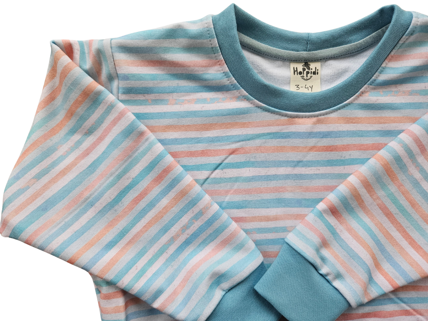 Striped french terry lounge set