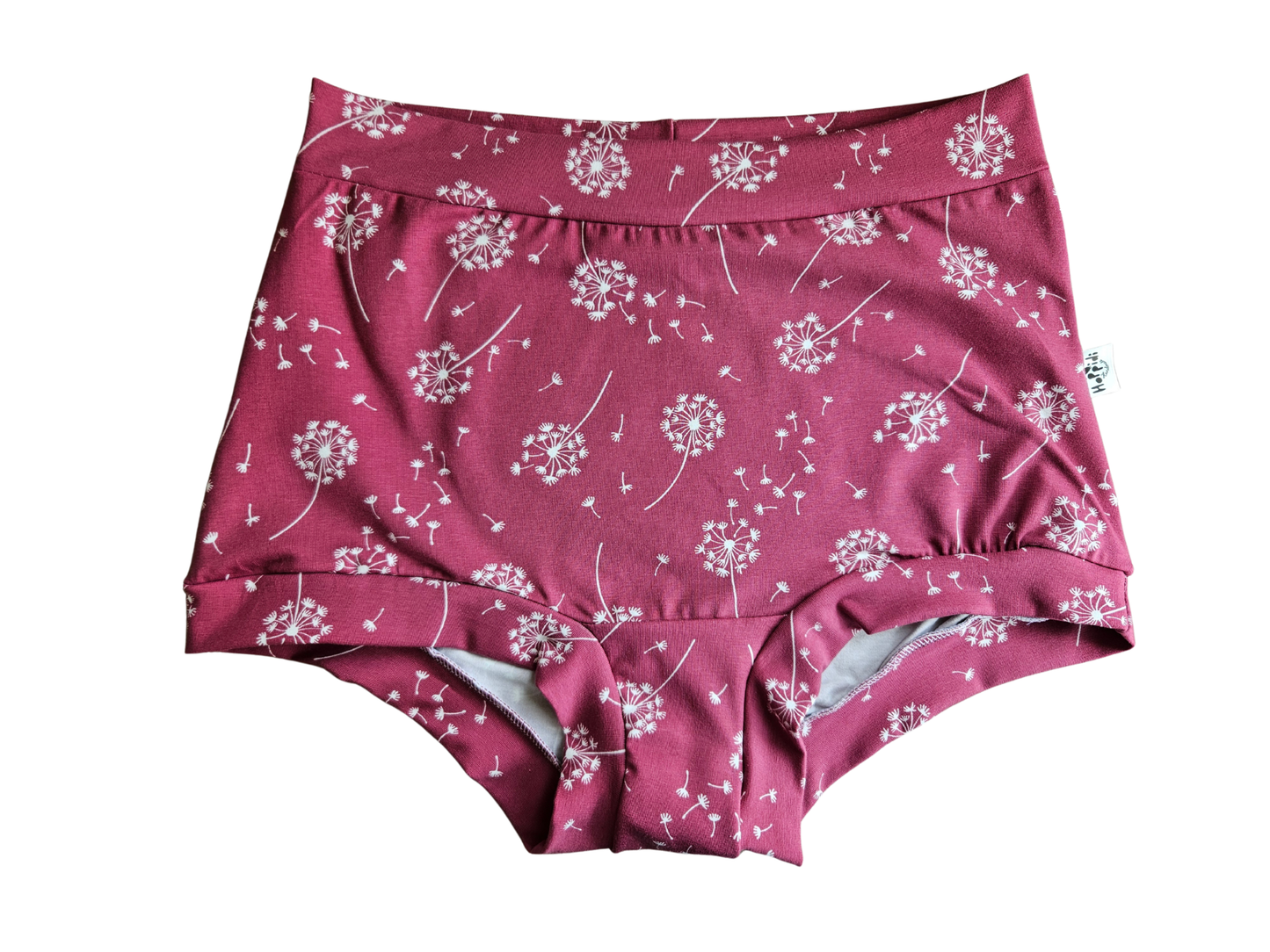Dandelions high waisted organic women's boyleg or brief undies