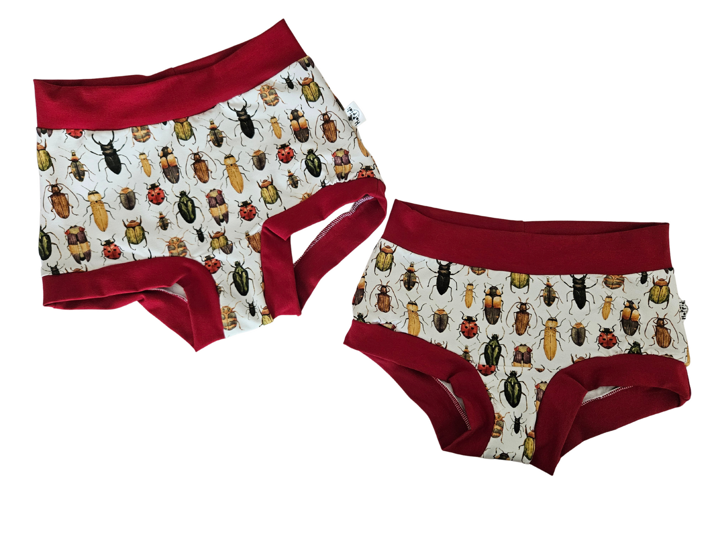 Bugs high waisted organic women's boyleg or brief undies