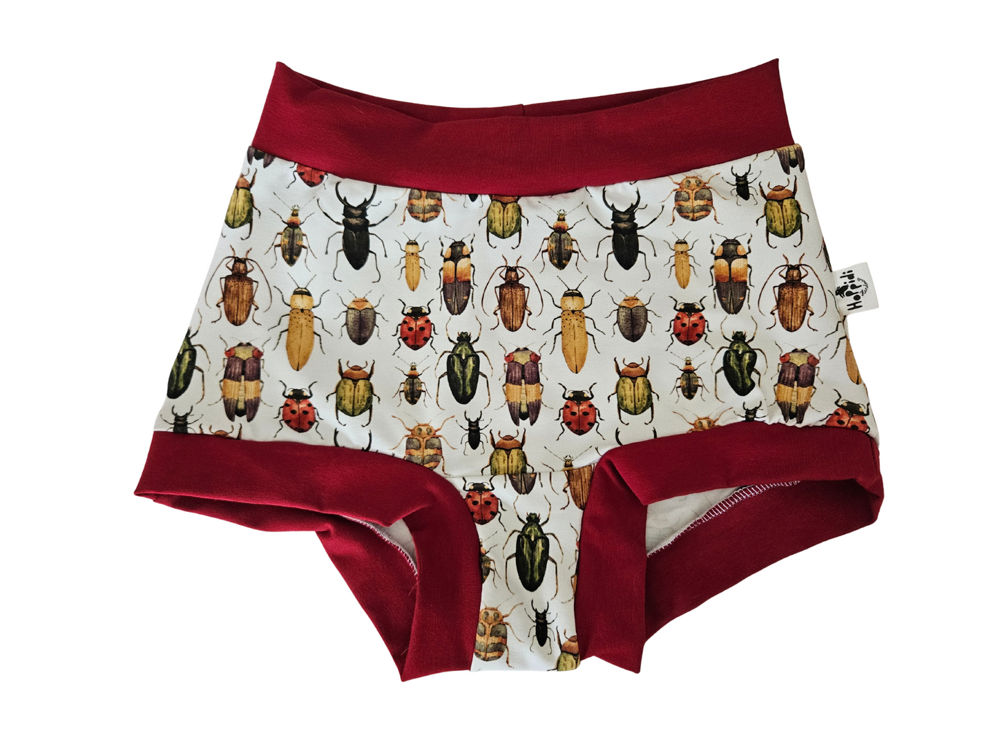 Bugs high waisted organic women's boyleg or brief undies