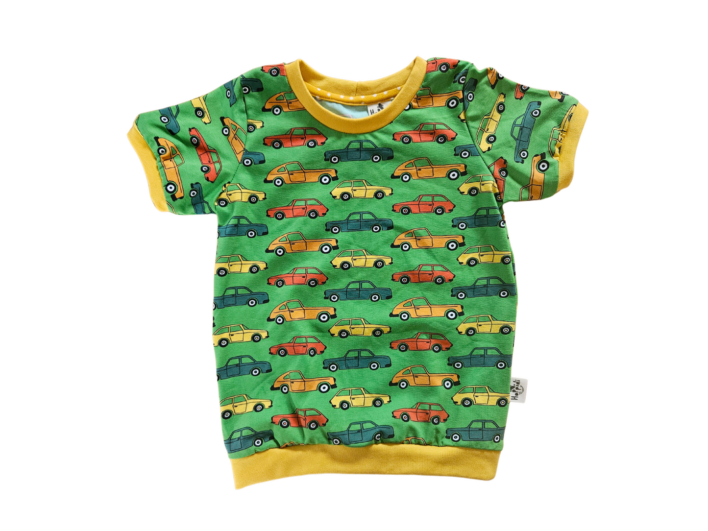 Retro cars ringer t-shirt