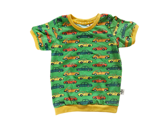 Retro cars ringer t-shirt