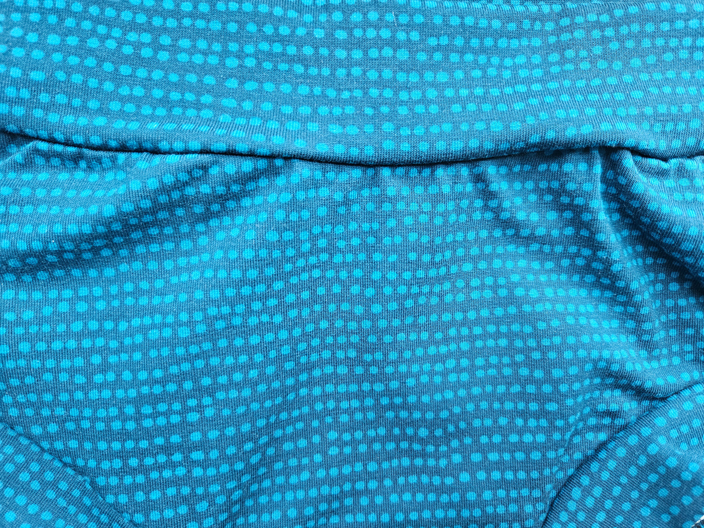 Petrol dotted lines organic women's boyleg or brief undies