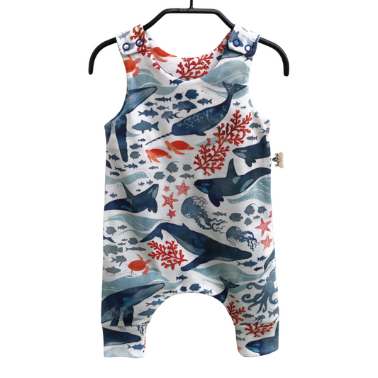 Ocean Life Harem Romper