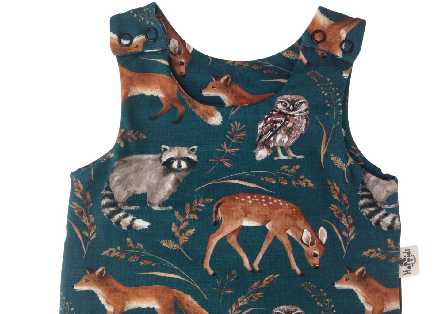Forest Animals Short Harem Romper