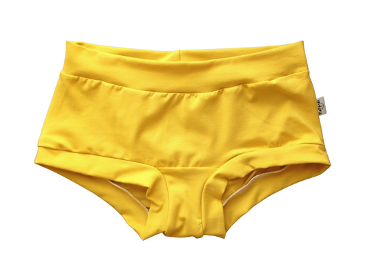 Mustard Yellow Organic Women's Boyleg or Brief Undies