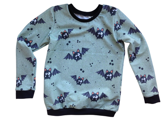 Spooky Cute Bats Crew Neck Sweatshirt