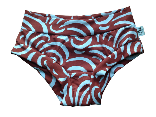 Rusty Red Tiger Swirls Organic Women's Boyleg or Brief Undies