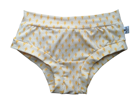 Yellow Sunshine Rainbows Organic Women's Boyleg or Brief Undies