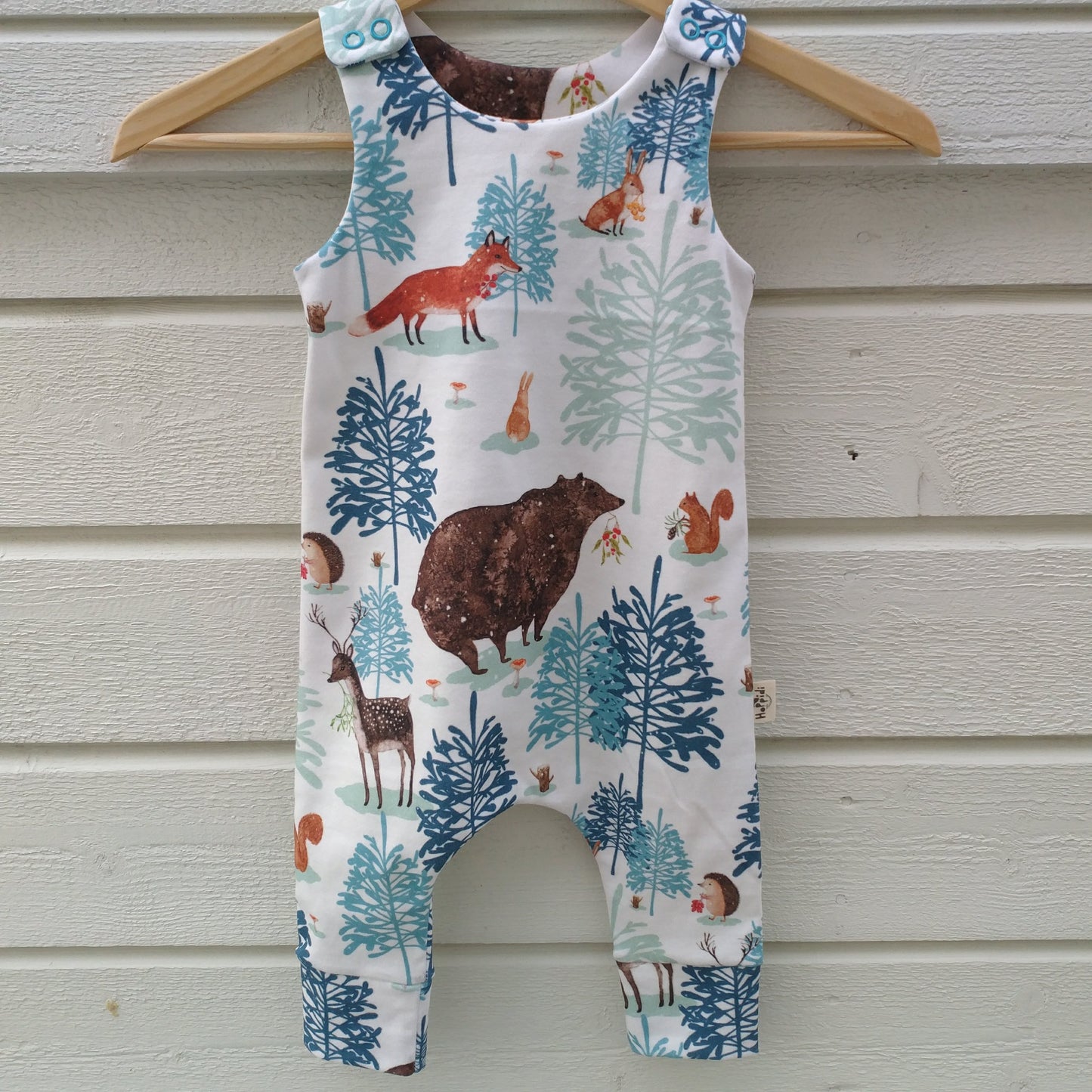 Winter Forest Snow Harem Romper
